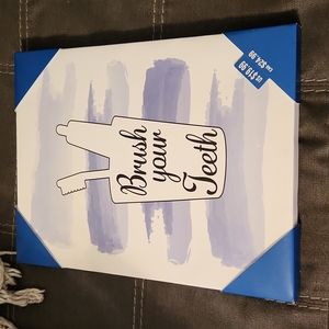 Brush your teeth sign